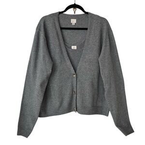 A New Day Tank & Cardigan Sweater Set Charcoal Gray Women’s Size Large
